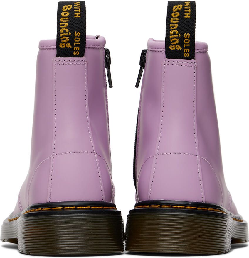Dr. Martens Kids Purple 1460 Romario Big Kids Boots - Picture 5