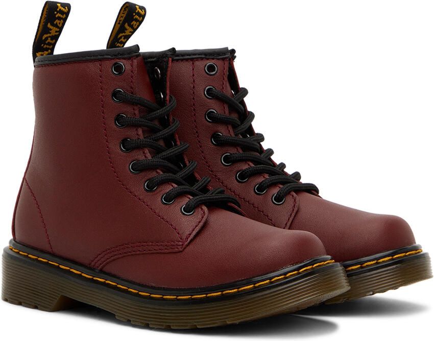 Dr. Martens Kids Red 1460 J Big Kids Boots - Picture 3