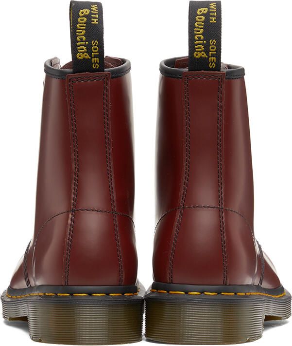 Dr. Martens Red Smooth 1460 Boots - Picture 4