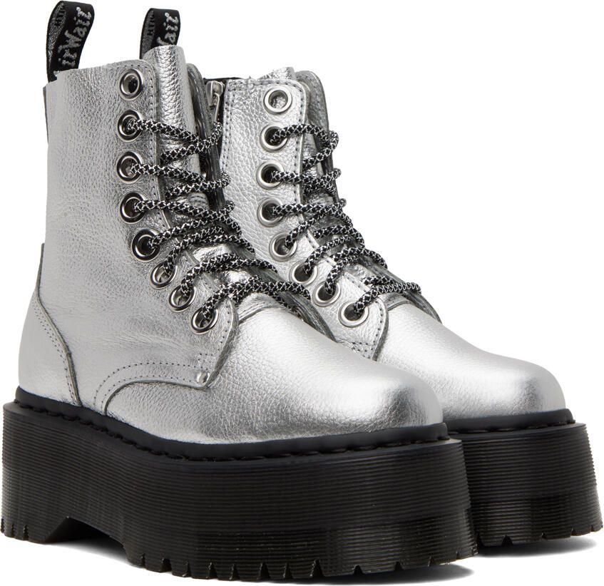 Dr. Martens Silver Jadon Max Boots - Picture 2