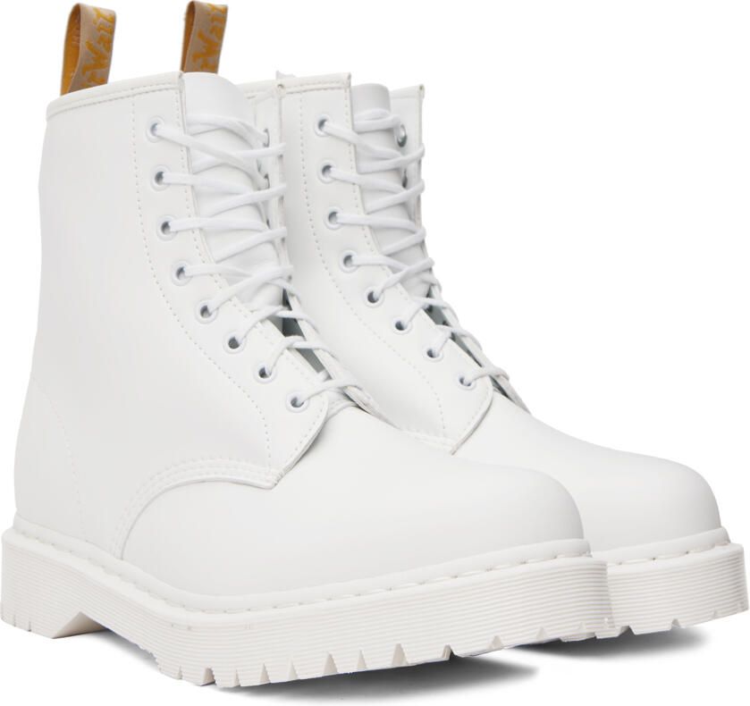 Dr. Martens White 1460 Bex Mono Boots