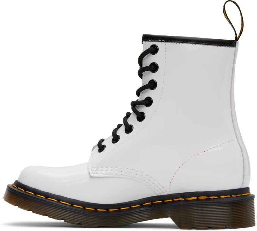 Dr. Martens White 1460 Lace-Up Boots - Picture 2