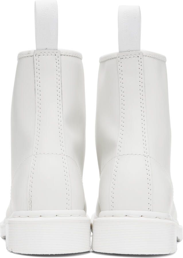 Dr. Martens White 1460 Mono Boots - Picture 2