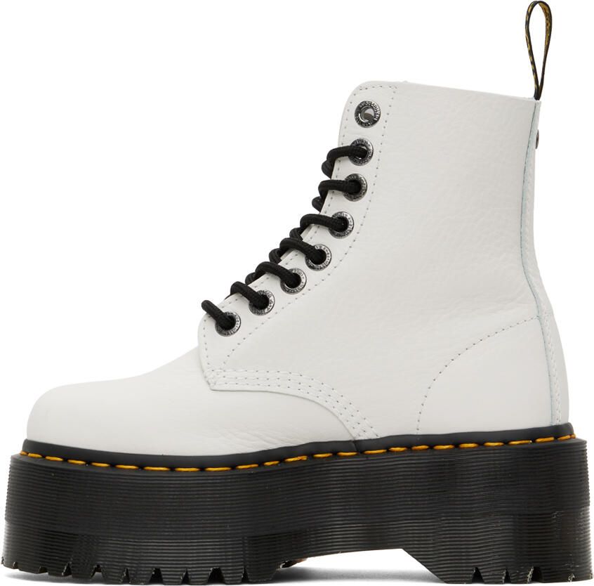 Dr. Martens White 1460 Pascal Max Boots - Picture 2