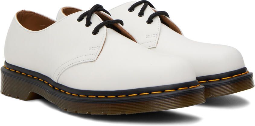 Dr. Martens White 1461 Smooth Derbys - Picture 2