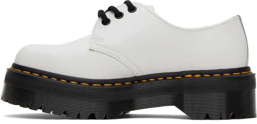 Dr. Martens White Smooth 1461 Platform Oxfords - Picture 8