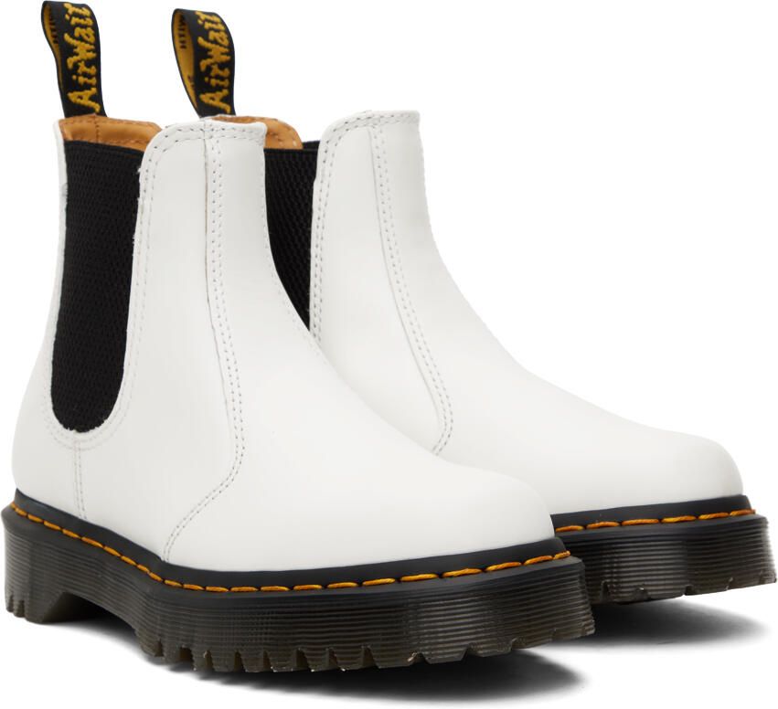 Dr. Martens White 2976 Bex Boots - Picture 2