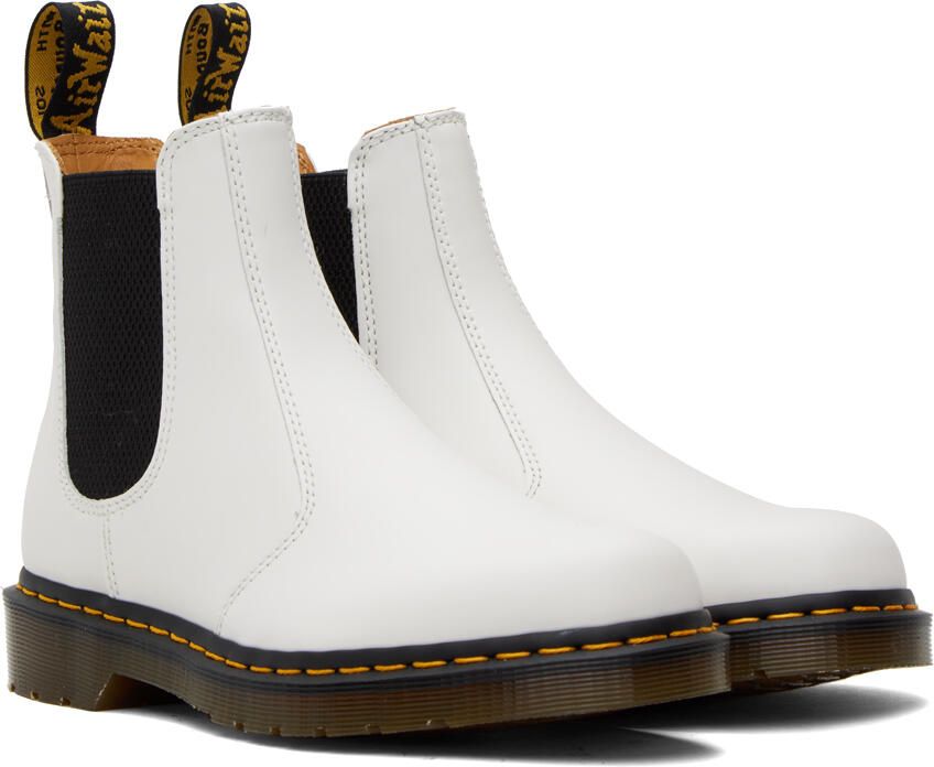 Dr. Martens White 2976 Chelsea Boots - Picture 2
