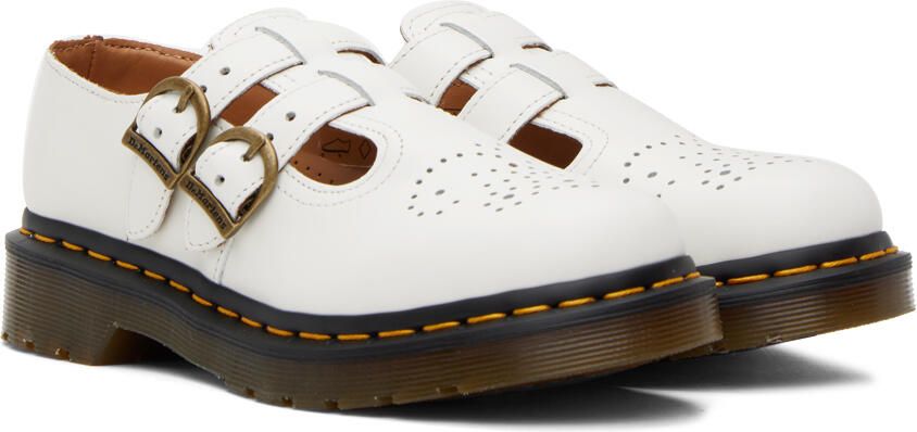 Dr. Martens White Smooth 8065 Mary Jane Oxfords - Picture 2