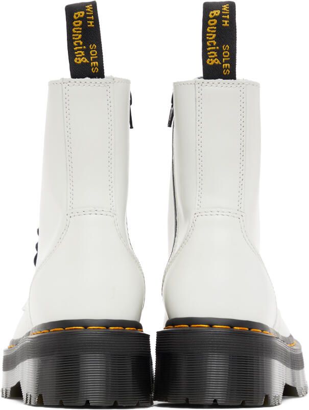 Dr. Martens White Jadon Platform Boots - Picture 3