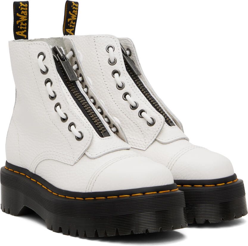 Dr. Martens White Sinclair Ankle Boots