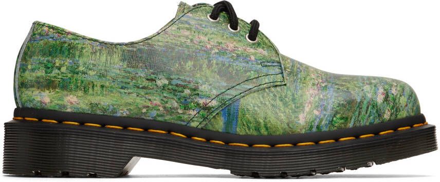 Dr. Martens Green The National Gallery Edition Monet 1461 Oxfords - Picture 4