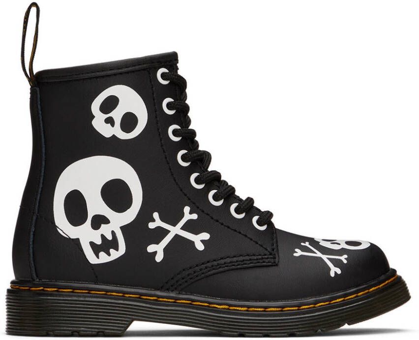 Dr. Martens Kids Black 1460 Big Kids Boots - Picture 5