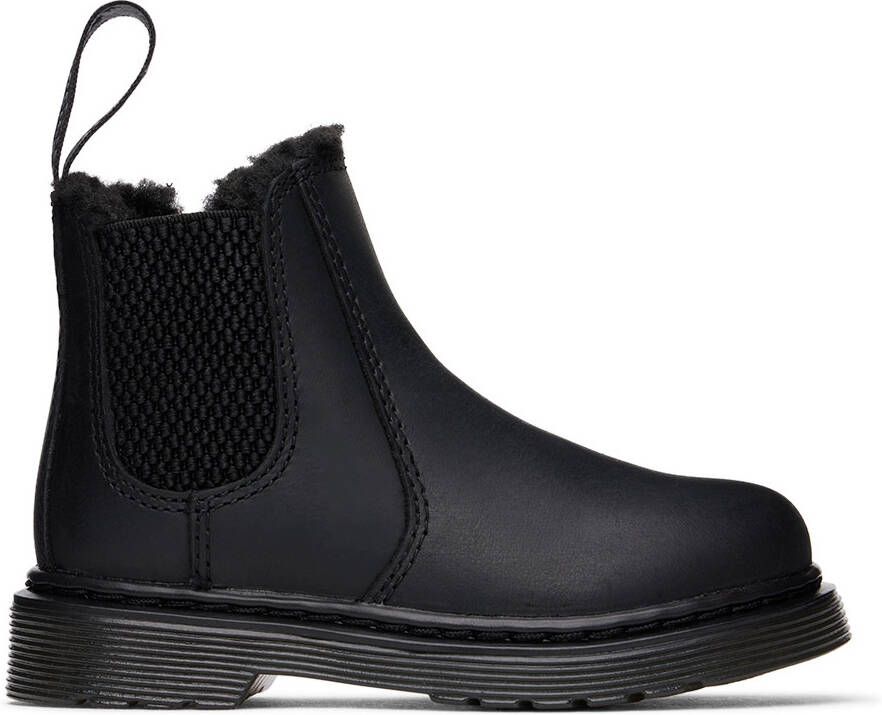 Dr. Martens Baby Black 2976 Little Kids Chelsea Boots - Picture 4