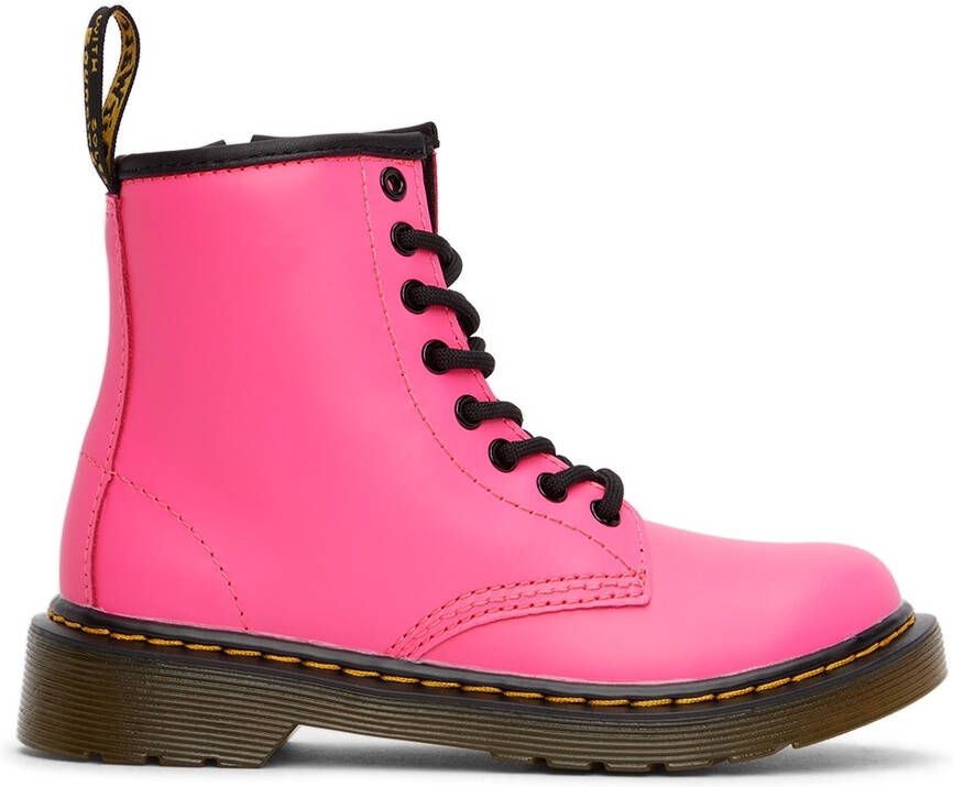 Dr. Martens Kids Pink 1460 Big Kids Boots - Picture 4