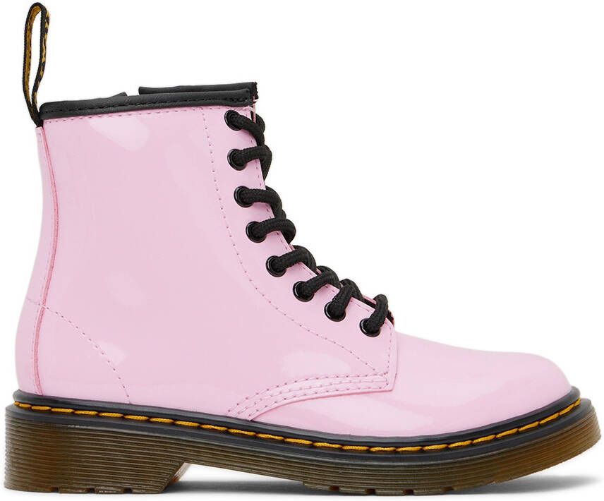 Dr. Martens Kids Pink 1460 Big Kids Boots - Picture 4