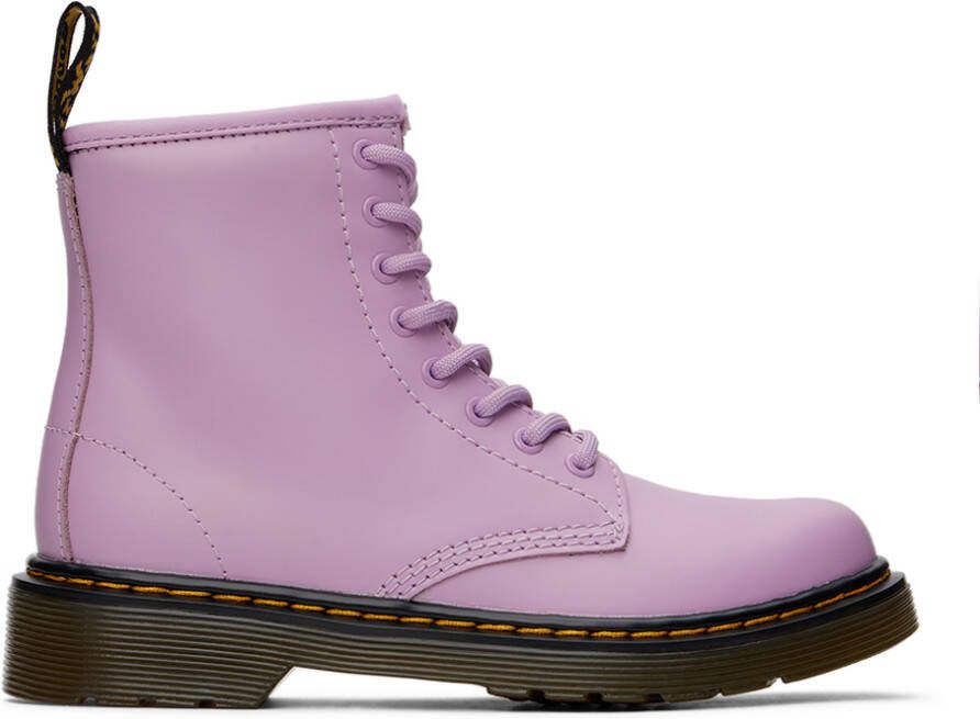 Dr. Martens Kids Purple 1460 Romario Big Kids Boots - Picture 2