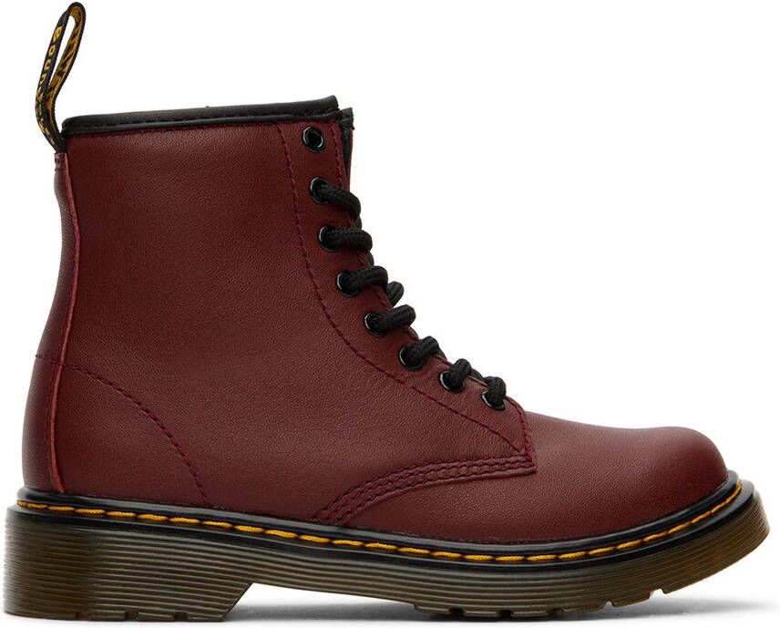 Dr. Martens Kids Red 1460 J Big Kids Boots - Picture 5
