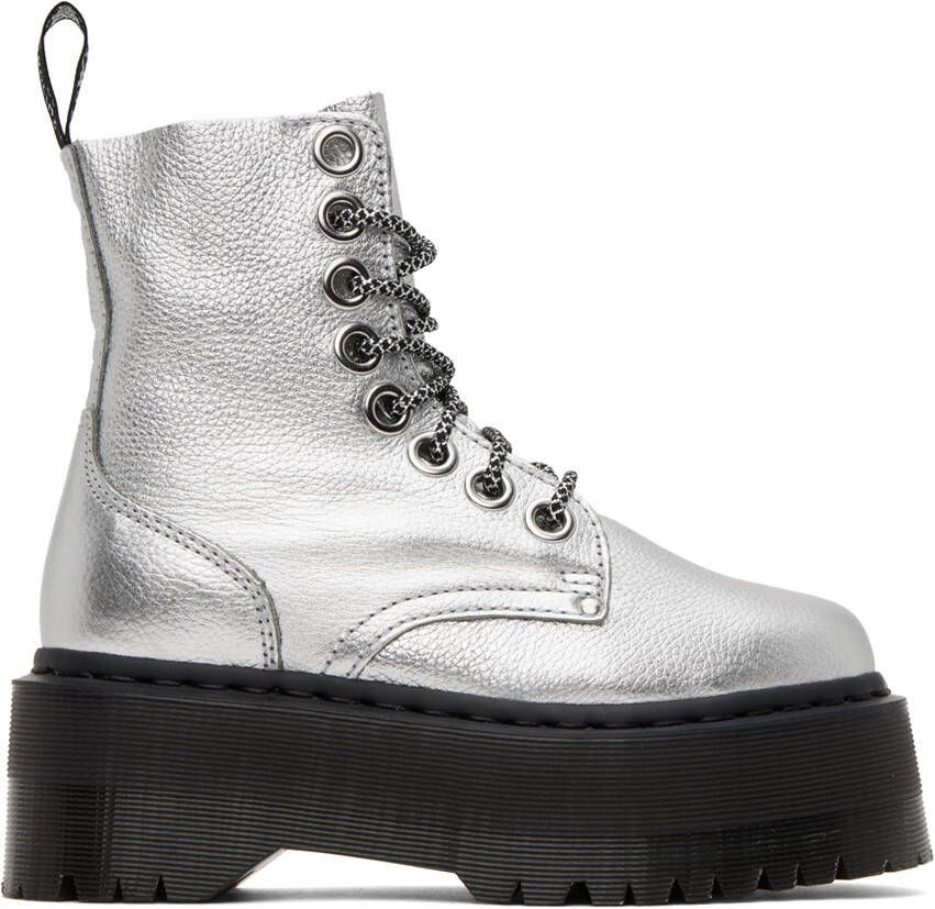 Dr. Martens Silver Jadon Max Boots - Picture 5