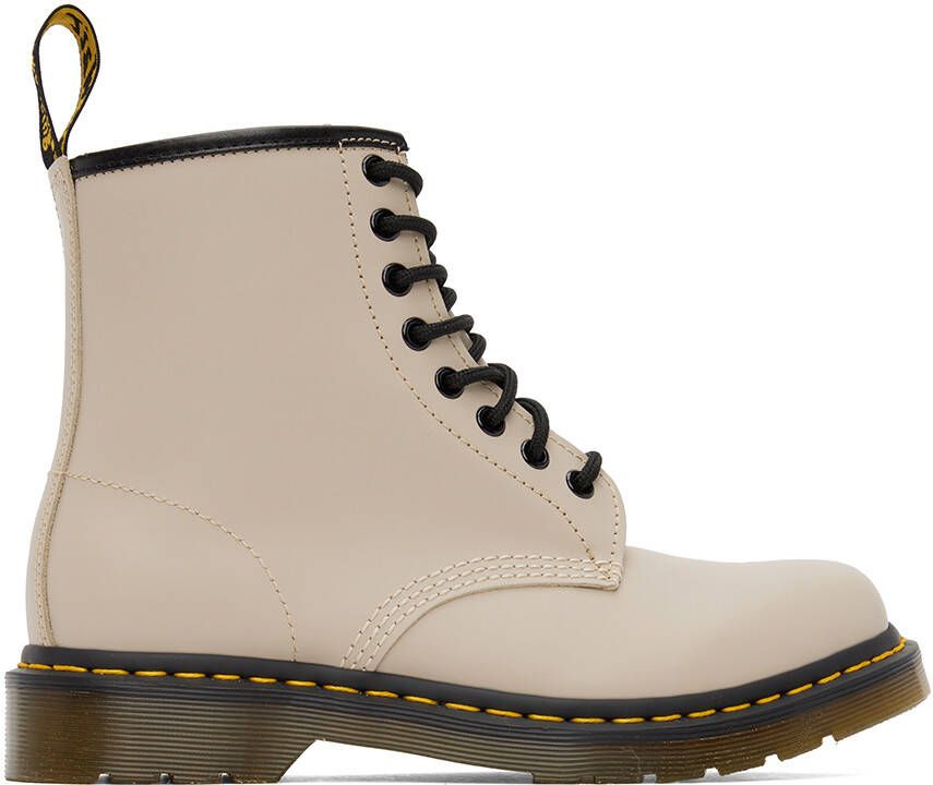 Dr. Martens Taupe 1460 Boots - Picture 4