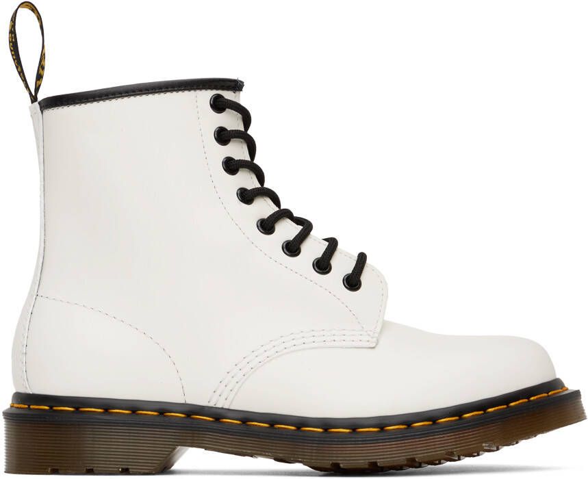 Dr. Martens White 1460 Ankle Boots - Picture 5