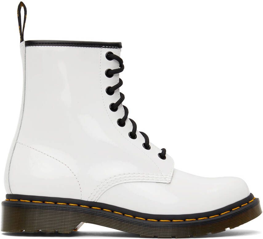 Dr. Martens White 1460 Lace-Up Boots - Picture 5