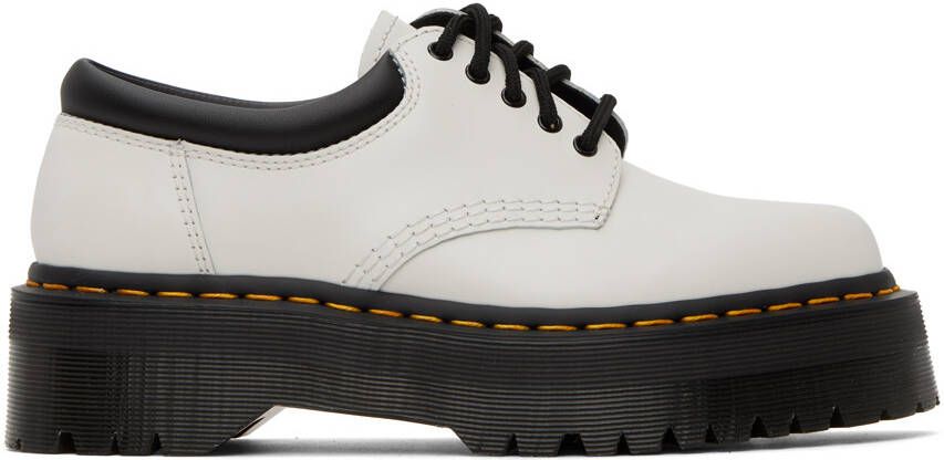 Dr. Martens White 8053 Quad Derbys - Picture 5