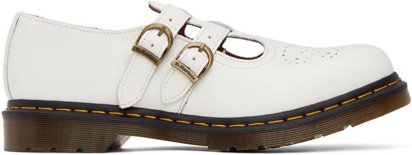 Dr. Martens White Smooth 8065 Mary Jane Oxfords - Picture 6
