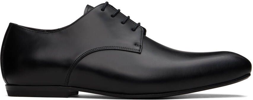 Dries Van Noten Black Topstitched Oxfords - Picture 8