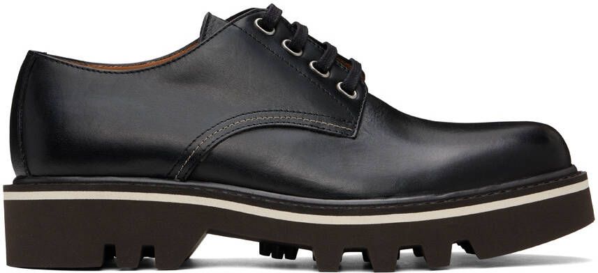 Dries Van Noten Black Leather Derbys - Picture 4