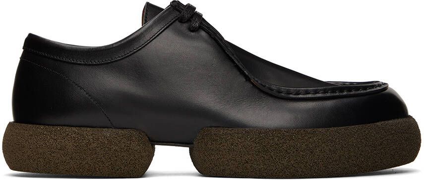 Dries Van Noten Black Leather Derbys - Picture 5