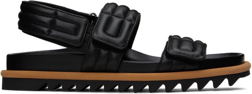 Dries Van Noten Black Padded Sandals - Picture 5