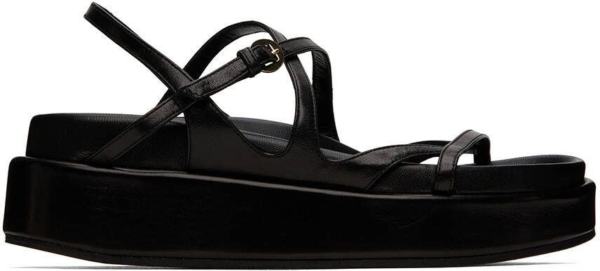 Dries Van Noten Black Platform Sandals