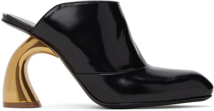 Dries Van Noten Black Sculptural Heels