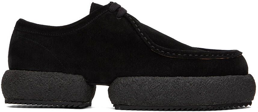 Dries Van Noten Black Suede Derbys