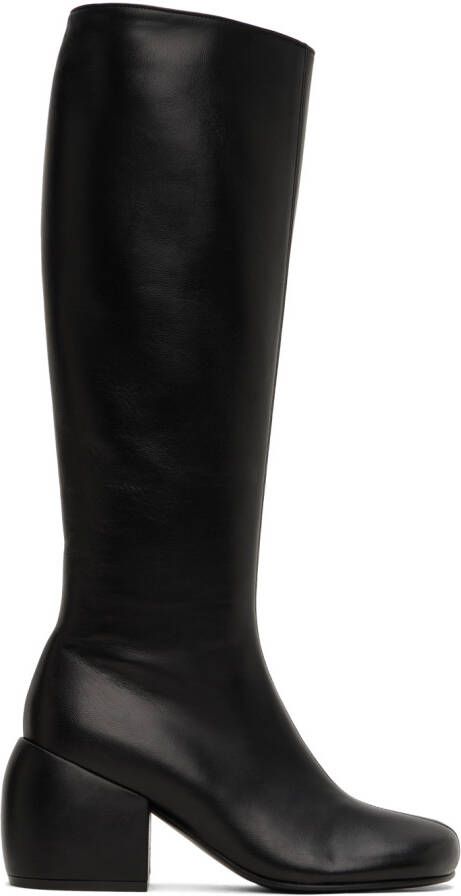 Dries Van Noten Black Zip Tall Boots - Picture 2