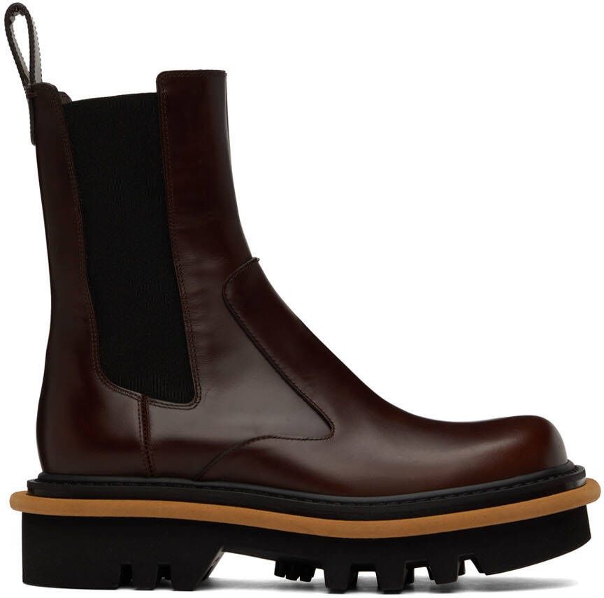Dries Van Noten Brown Leather Chelsea Boots