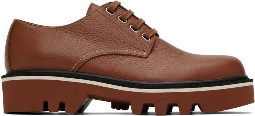 Dries Van Noten Brown Platform Derbys - Picture 5