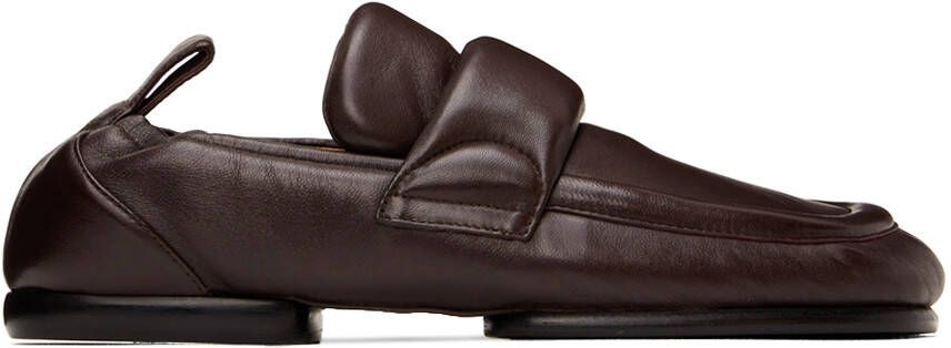 Dries Van Noten Burgundy Padded Loafers