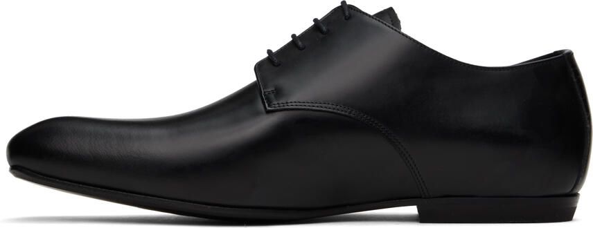 Dries Van Noten Black Topstitched Oxfords - Picture 6
