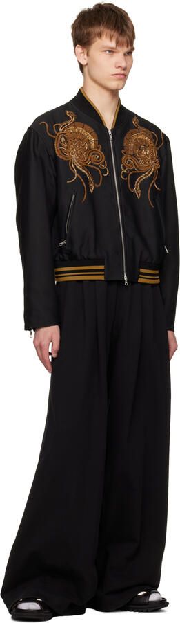 Dries Van Noten Black & White Shark Cowboy Sandals - Picture 4