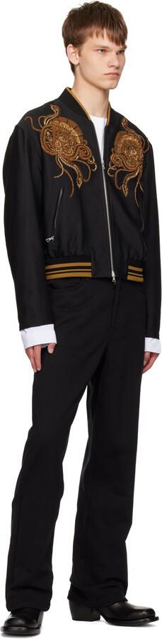 Dries Van Noten Black Cowboy Chelsea Boots - Picture 4