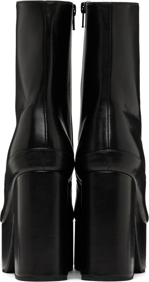 Dries Van Noten Black Leather Boots - Picture 5