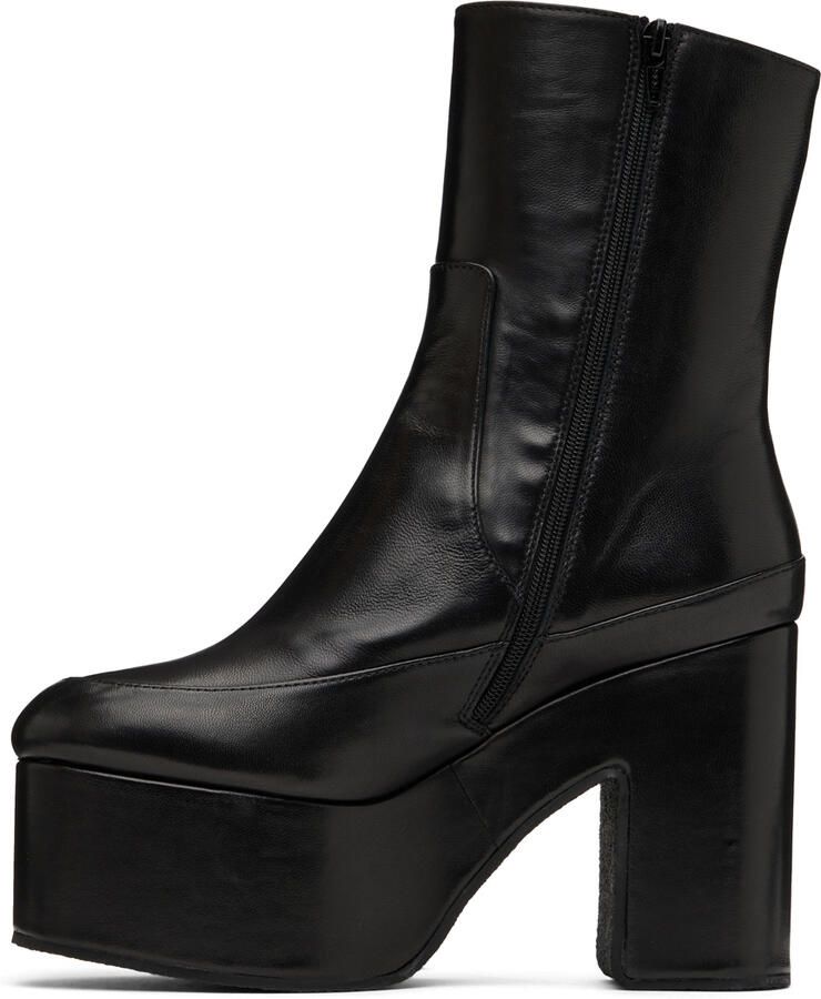 Dries Van Noten Black Leather Boots - Picture 2