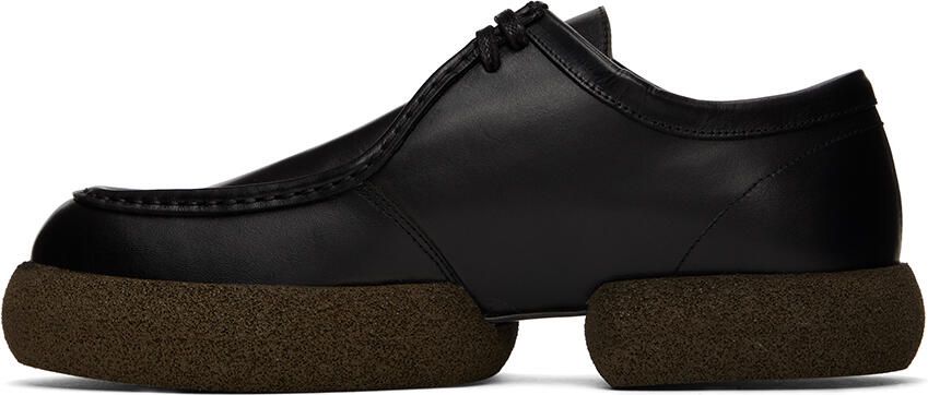 Dries Van Noten Black Leather Derbys - Picture 3