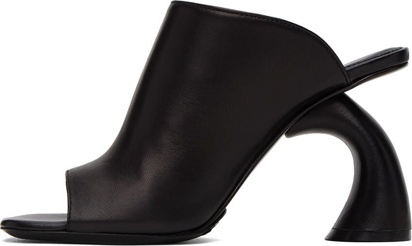 Dries Van Noten Black Open Toe Heeled Mules - Picture 3