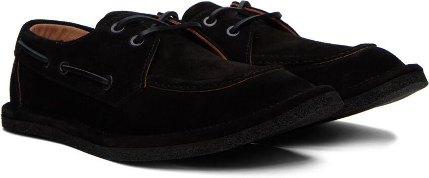 Dries Van Noten Black Padded Boat Shoes - Picture 2