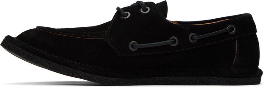 Dries Van Noten Black Padded Boat Shoes - Picture 3