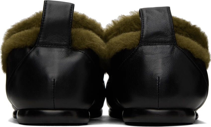 Dries Van Noten Black Padded Loafers