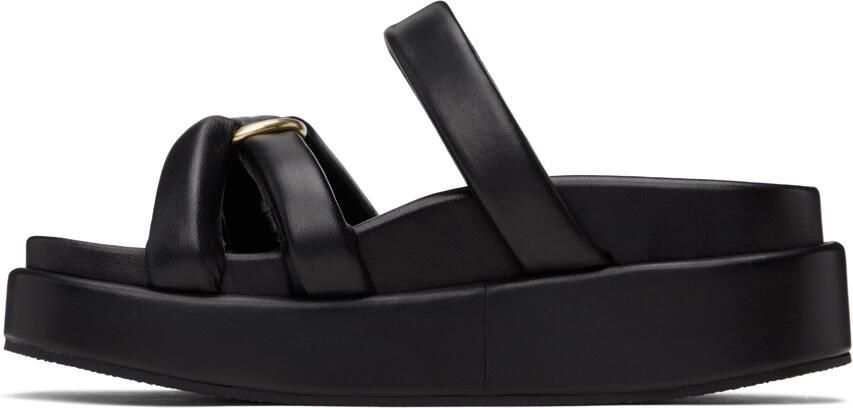 Dries Van Noten Black Padded Sandals - Picture 3